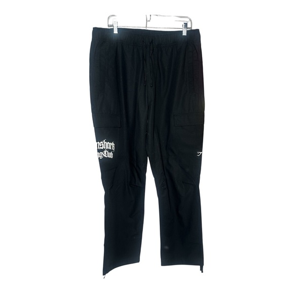 NW/OT Gymshark Lifting Club Ripstop Cargo Black Pant Size XL